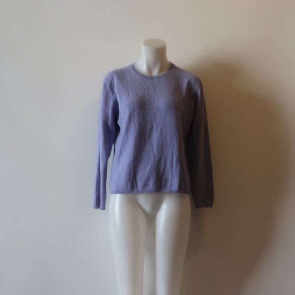 Womens Geneva Lavender Cashmere Sweater PL * - Picture 4 of 8